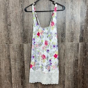 Victoria's Secret Multicolor Floral Lace Chemise